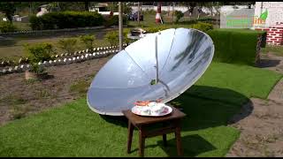 Solar Parabolic Dish Type Cooker [upl. by Croner230]