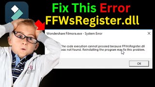 The Code Execution Cannot Proceed Because ffwsregisterdll Was Not Found [upl. by Ethban]