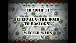 Memoir 44 Clervaux  The Road to Bastogne Solo Playthrough [upl. by Ymassej]