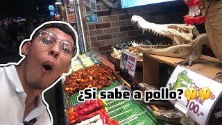 Probando comida exótica Callejera en Tailandia PARTE 2 [upl. by Enalda182]