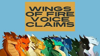 Wings of Fire Voiceclaims [upl. by Can473]