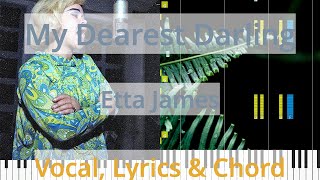 🎹My Dearest Darling Chord amp Lyrics Etta James Synthesia Piano [upl. by Nylsor]