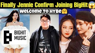 Jennie Joining BigHit 😱 Hybe Welcome Jennie 💜 Blackpink Disband 💔 bts blackpink jennie btsarmy [upl. by Neirb]