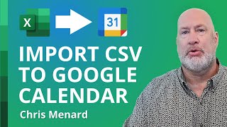 Import Excel Events CSV into Google Calendar  Excel to Google Calendar Transfer [upl. by Ahsatin]