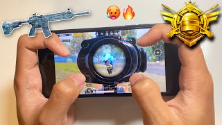 Best iPhone8 Handcam PUBG🔥 SOLO VS SQUAD 4 Finger Claw  PUBG MOBILE [upl. by Noit]