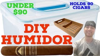 DIY HUMIDOR setup easy simple professional [upl. by Aivatnwahs]