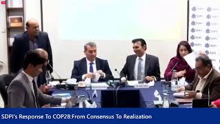 SDPIs Response To COP28From Consensus To Realization [upl. by Reis]