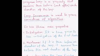 Insertion Sort Proof of correctness using loop invariance [upl. by Utter]