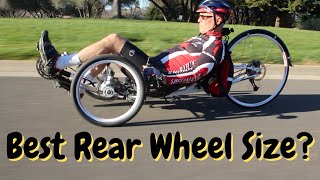 Whats The Best Size Rear Wheel For A Recumbent Trike [upl. by Baldridge]