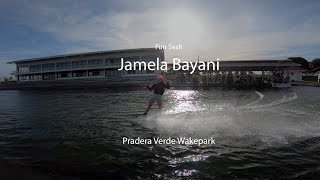 Pradera Verde Wakepark Fun Sesh with Jamela Bayani [upl. by Ytsur]