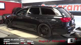 Audi RS6 C6 50 TFSI 706ch stage 1  filtres BMC o2 programmation [upl. by Leiad]