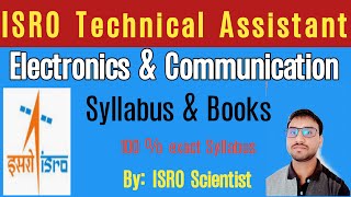 ISRO Technical Assistant Electronics  Syllabus  Books  Preparation Strategy [upl. by Linzy809]