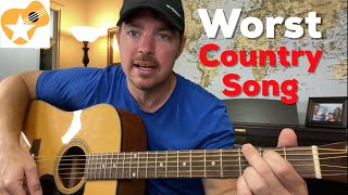 The Worst Country Song of All Time  Brantley Gilbert Toby Keith Hardy  Beginner Guitar Lesson [upl. by Dranoc]