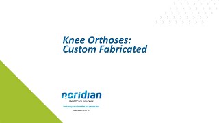 Knee Orthoses Custom Fabricated [upl. by Mcneely108]