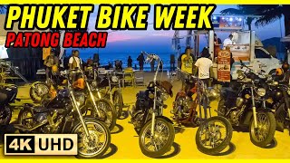 PHUKET BIKE WEEK 2023 🇹🇭 THAILAND WALKING TOUR 4K UHD 60FPS [upl. by Oberstone]