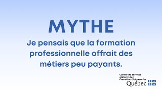 Je pensais que la formation professionnelle offrait des métiers peu payants [upl. by Hands]