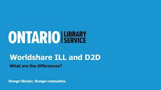 Worldshare ILL vs D2D – what are the differences [upl. by Reyna997]