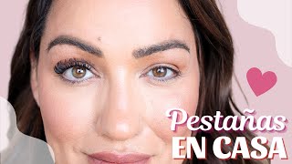 EXTENSIONES de PESTAÑAS en CASA 😱🥰❤️ [upl. by Whitelaw]