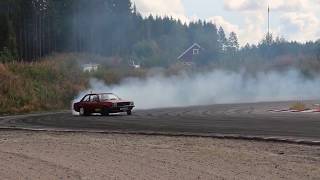 Opel Ascona B Turbo C20LET Drifting [upl. by Kitchen]