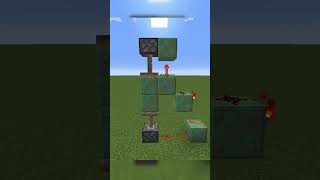 2x1 Slim Piston Door minecraft tutorial redstone doors pistons shorts [upl. by Lemal]