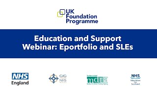 UKFP 2023 Education and Support Webinar Understanding your eportfolio and SLEs [upl. by Atat]