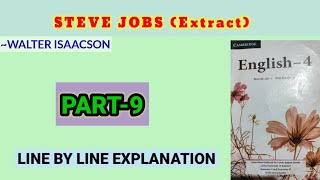 Steve JobsWalter IsaacsonPart9  GEnglish BABSCBCom 6th Semester Kashmir University [upl. by Haskel]