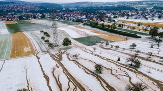 Hagelunwetter in Tübingen amp Reutlingen 2362021  Superzelle im Zeitraffer Hagelmassen [upl. by Asirak276]