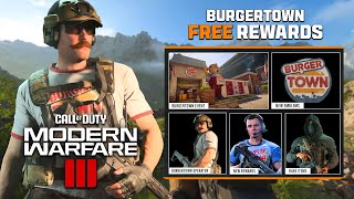 Get This FREE Burger Town Operator Reward in Modern Warfare 3 New Bonus Content [upl. by Assetal]