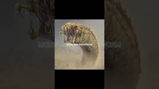 Mongolian Death Worm is a deadly desert creature in myths monster videos videoshort worms [upl. by Ecnerrat]