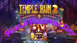 Temple Run 2 🎃World Freedom Day👻 Global Challenge Complete ✅ [upl. by Itoyj]