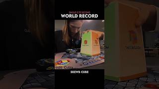 Unbelievable World Record 😱  guinnessworldrecords skewbcube ytshorts [upl. by Camilo]