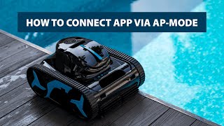 AquaForte AIWireless Robotic Pool Cleaner  How to connect the AIBot app via APMode [upl. by Ware653]