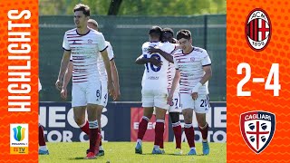 EUROGOL DI DESOGUS DOPPIETTA DI LUVUMBO 😍 MILANCAGLIARI PRIMAVERA 24 GLI HIGHLIGHTS 🎥 [upl. by Cramer]