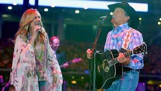 George Strait amp Sheryl Crow  quotHere For a Good Timequot Live 2014 [upl. by Noved]