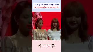 Idols que sufrieron episodios de ansiedad en el escenario kpop shorts [upl. by Collum82]