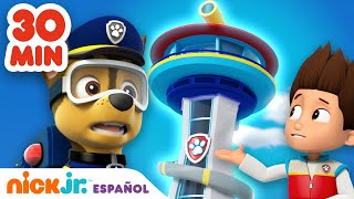 PAW Patrol  ¡30 minutos de misiones de la Patrulla Canina desde la Torre de control  Nick Jr [upl. by Hgielsa]