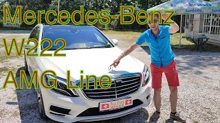 MercedesBenz SClass W222 S350 AMG Line Short Review TopNotch Nation [upl. by Dde]