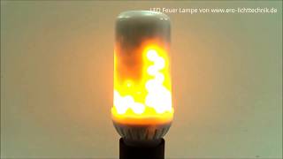 LED Feuer Lampe  Fire Lamp  Fackel Effekt von ERO LICHTTECHNIK [upl. by Eillek22]