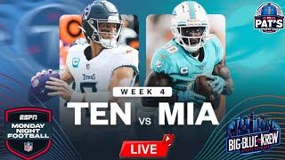 Monday Night Football Live On The BBKSN Titans Vs Dolphins [upl. by Joell705]