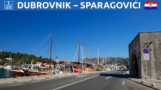 Driving in Croatia Adrian highway north from Dubrovnik 4K [upl. by Neelik]