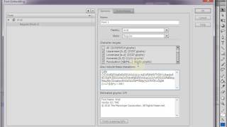 How to create Flash SWF fonts with embedding special characters [upl. by Schreibman]