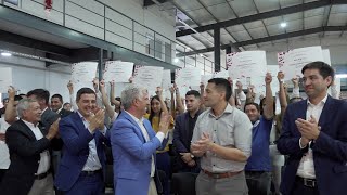 Claudio Poggi participa de la entrega de diplomas en la UPrO de Tilisarao [upl. by Nailliw]