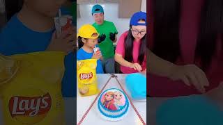 Potato lays vs Angel cake icecream funny viralvideo shorts [upl. by Alsworth]