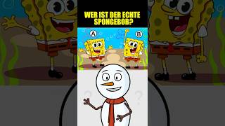 WER IST DER ECHTE SPONGEBOB quiz herausforderungen [upl. by Suiddaht]