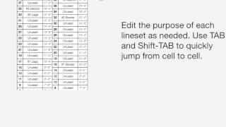 The Lineset Scheduler [upl. by Any]