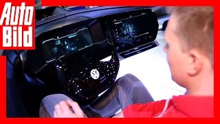 Ausblick VW Golf 8 Cockpit CES 2017  So kommt die neue VW CockpitGeneration [upl. by Dnalsor]