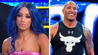 Sasha Banks Furious At SnubWWE Removes ThemThe Rock WWE ReturnWrestling News [upl. by Lucania]