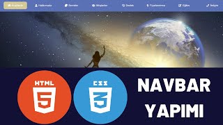 HTML VE CSS  NAVBAR YAPIMI [upl. by Hyland]