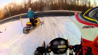 Skidoo MXZ 600 first ride of the year [upl. by Chancey]