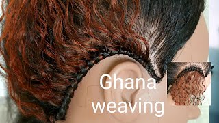 HOW TO DO DROPOUTS Ghana weaving Yeboyebo achia tree braidsBranch braidsBeginners [upl. by Aldred687]